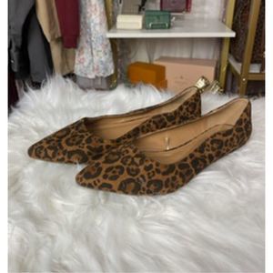 Report Animal Print Flat Point Toe Slip On Ballerina Loafers Women’s Casual Shoe